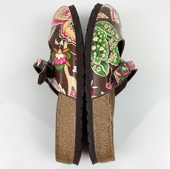 Birkenstock Birki’s Women’s Maria Floral Print Clogs Mary Jane Strap Size 36 (5) - Picture 4 of 7